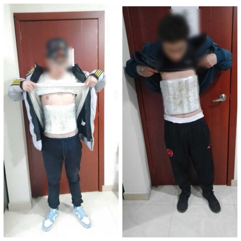 Operativo policial permito la captura de dos sujetos con droga en Imbabura 
