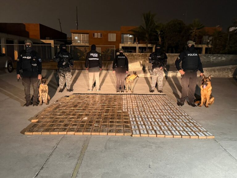 Policía decomisa 398 kilos de cocaína con destino a China
