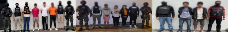 Diligencias investigativas permiten aprehender a 8 presuntos extorsionadores en Guayaquil
