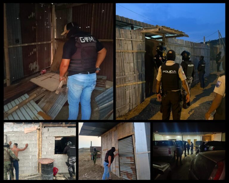 La Policía Nacional realizó la intervención en diferentes sectores del cantón Santa Elena