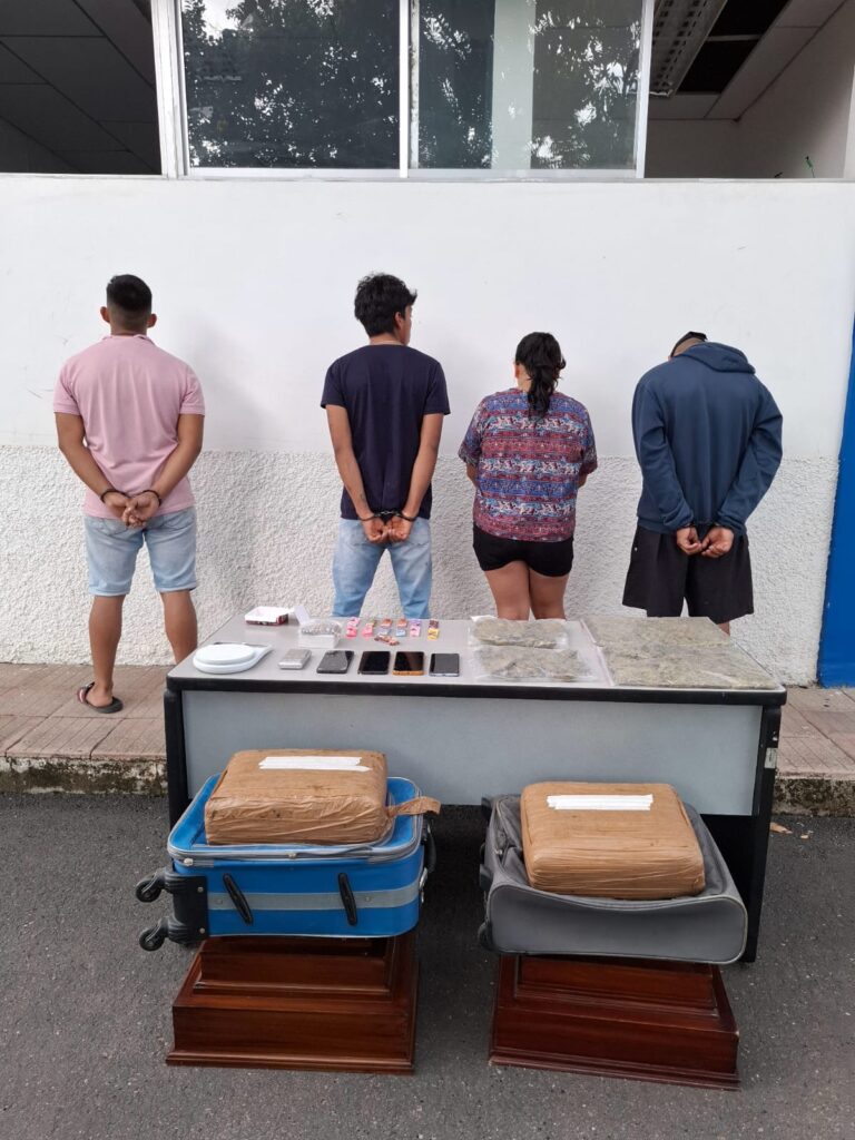 Cuatro personas aprehendidas por presunto tráfico de sustancias ilícitas en Catamayo