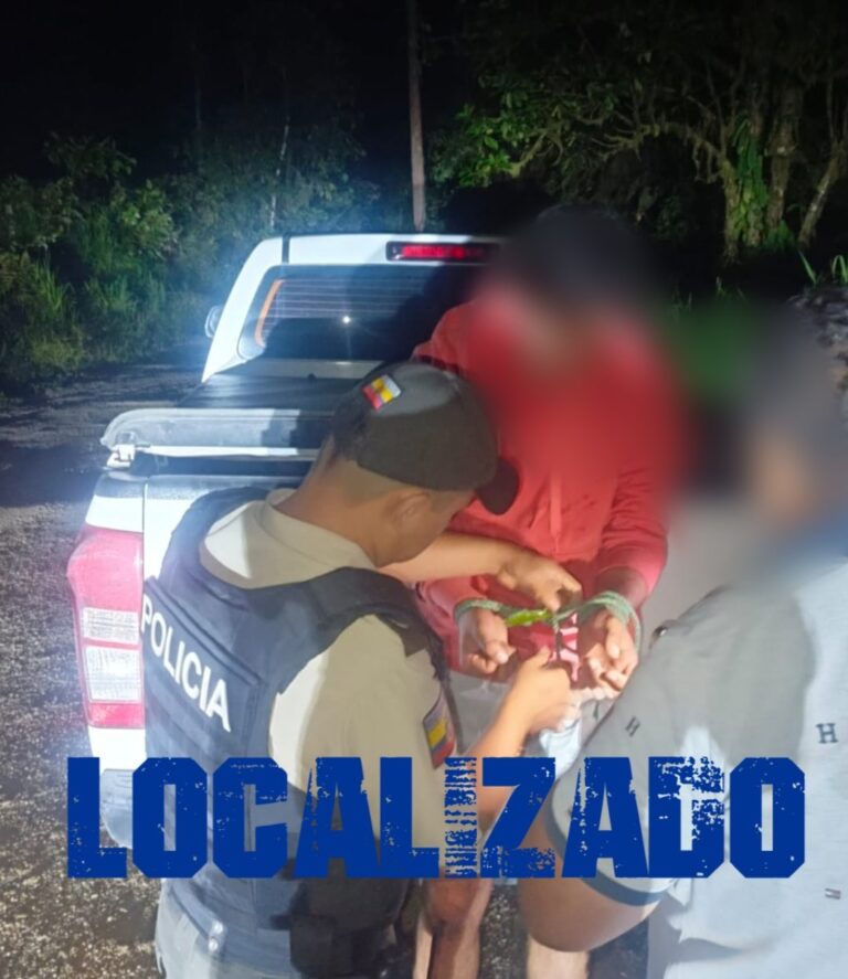 Policía localizó a una víctima de secuestro en El Oro