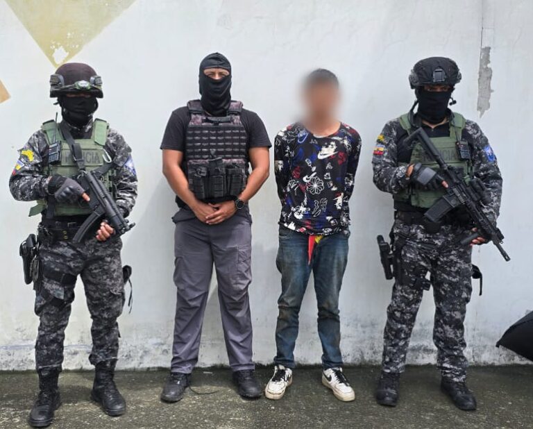 Policía capturó a un sujeto por el delito de secuestro y extorsión en Los Ríos