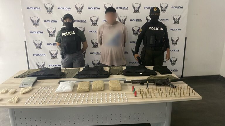 Policía captura a integrante de un grupo armado organizado en Guayaquil