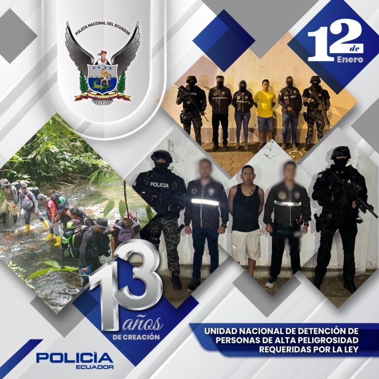 UNDP celebra 13 años de gestión con más de mil sujetos de alta peligrosidad capturados