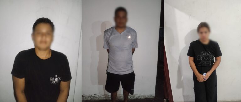 Policía liberó a víctima de extorsión y capturó a tres sujetos por este delito
