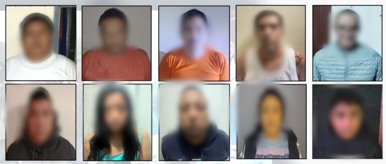 10 sujetos capturados, entre ellos 2 objetivos de intermedio valor presuntos integrantes al GAO “Los Lobos”