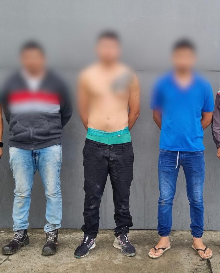 Tres sujetos aprehendidos por el delito de extorsión en Manta