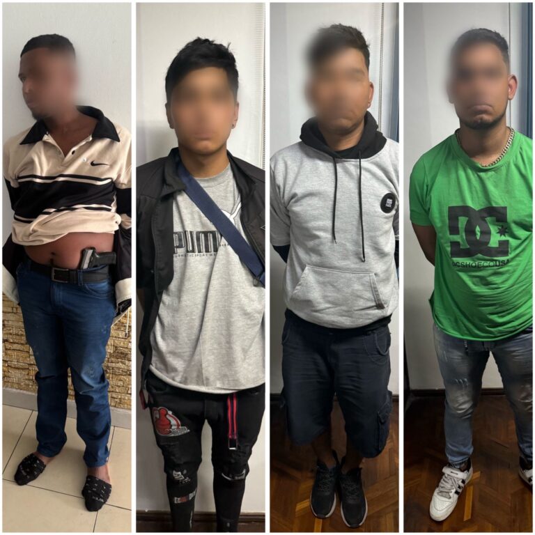 Cuatro presuntos asaltantes de entidades comerciales fueron aprehendidos en Cotopaxi