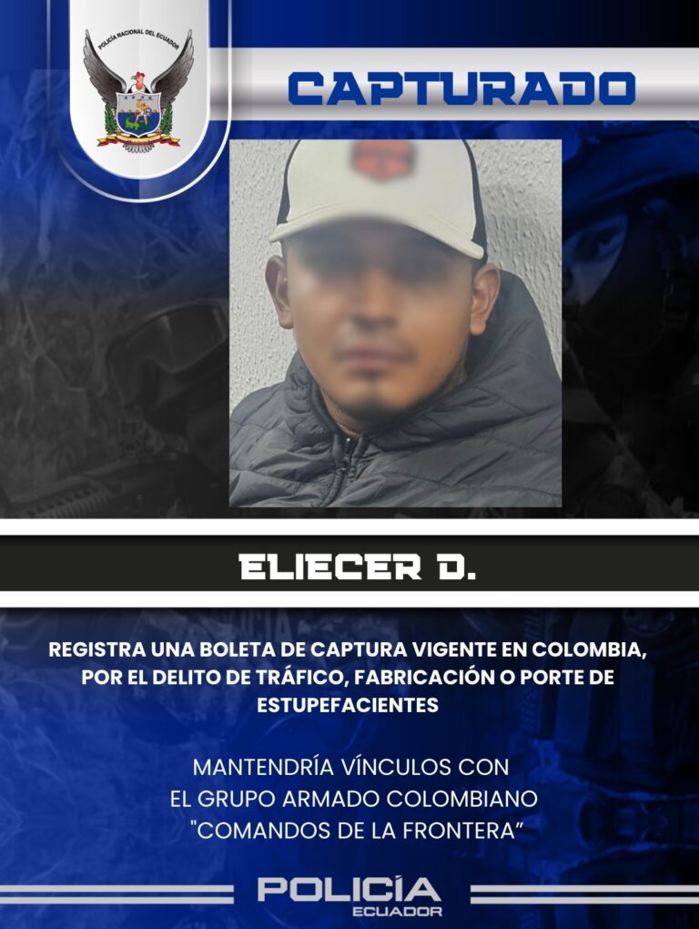 Policía capturó a requerido por la justicia colombiana