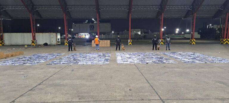 Operativo Policial evitó el tráfico internacional de 1.546.790 dosis de droga