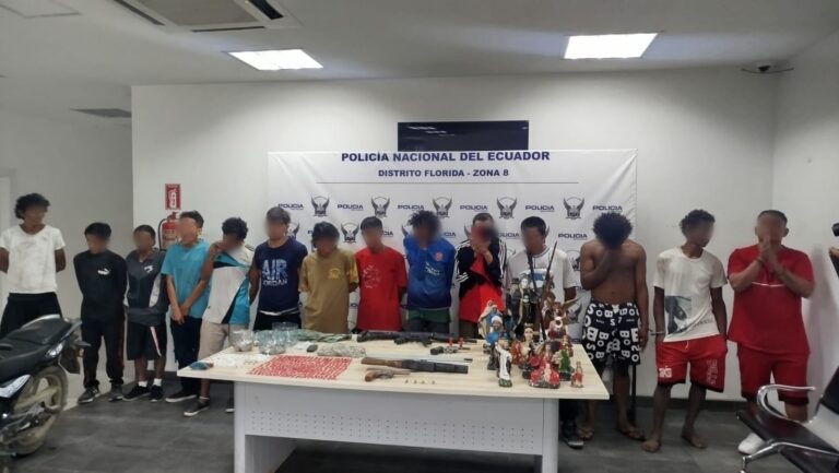 Operativo “Resurgir 6” deja 14 aprehendidos en Nueva Prosperina