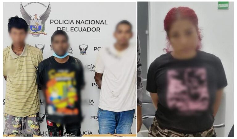 Operativo policial permitió la captura de cuatro sujetos en Atacames