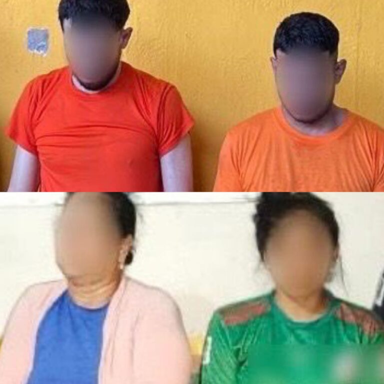 Cuatro aprehendidos por el delito de extorsión en Guayas