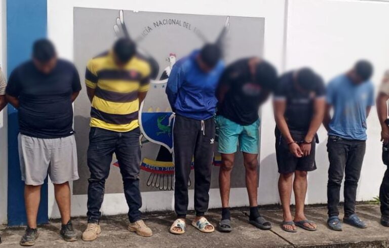 Policía capturó a siete presuntos implicados en el robo de material aurífero