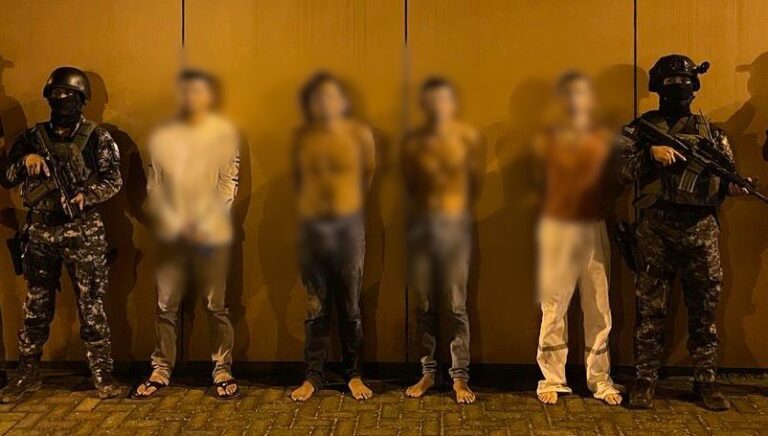 Policía liberó a una víctima de secuestro extorsivo y capturó a cuatro presuntos implicados en Los Ríos