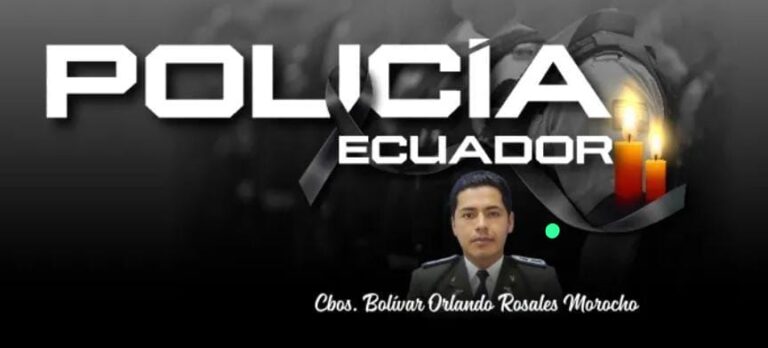 Servidor policial pierde la vida en cumplimiento de su deber en Esmeraldas