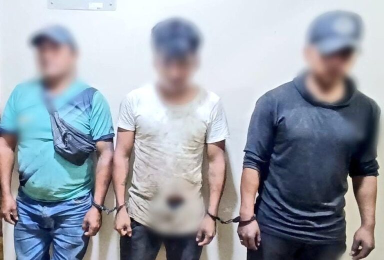 Aprehensión de tres ciudadanos presuntos implicados en minería ilegal en Morona Santiago