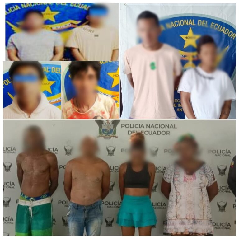 Policía Nacional aprehendió a 10 sujetos implicados en delito de microtráfico de droga