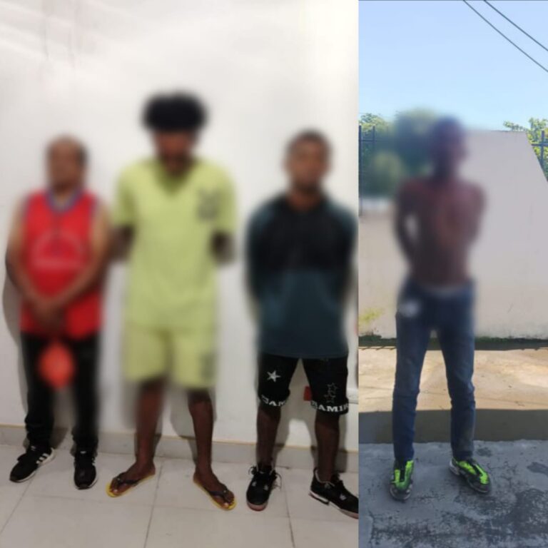 Policía Nacional capturó a cuatro sujetos pertenecientes al Grupo Armado Organizado “Los Gansters”
