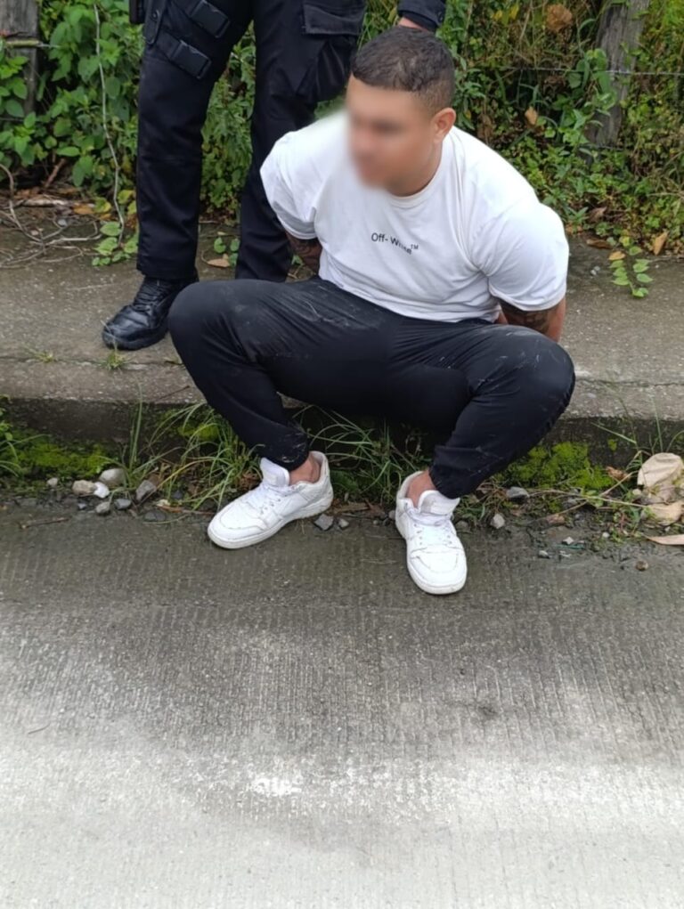 Operativo policial permitió la aprehensión de un ciudadano inmerso en un hecho delictivo