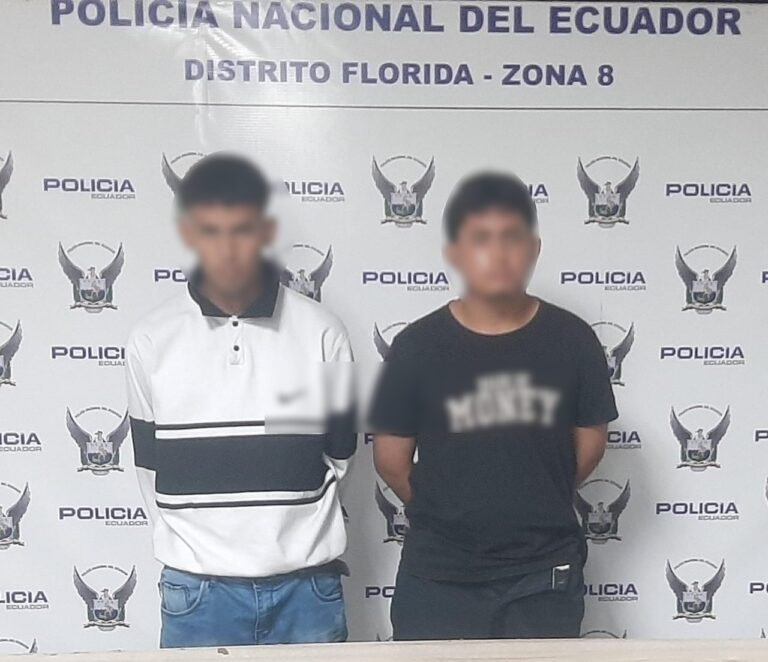 Policía aprehendió a dos sujetos por homicido en Guayaquil