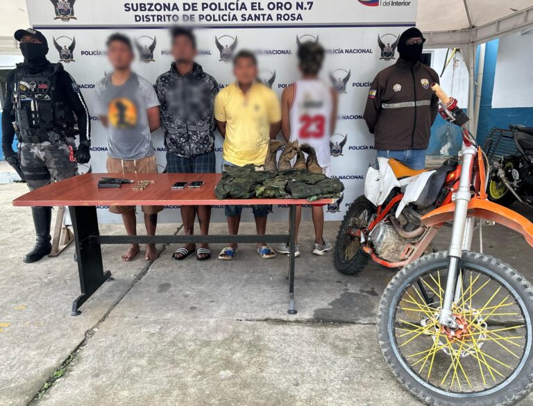 Policía capturó a Jahir L., objetivo de intermedio valor en El Oro 