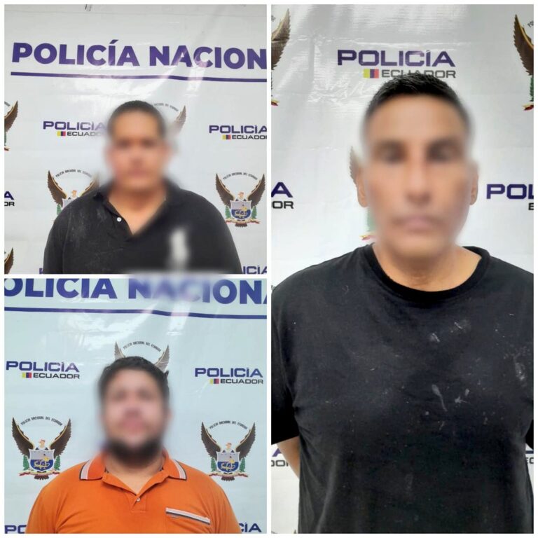 Policía liberó a víctima de secuestro y aprehendió a tres antisociales por este delito en Guayas