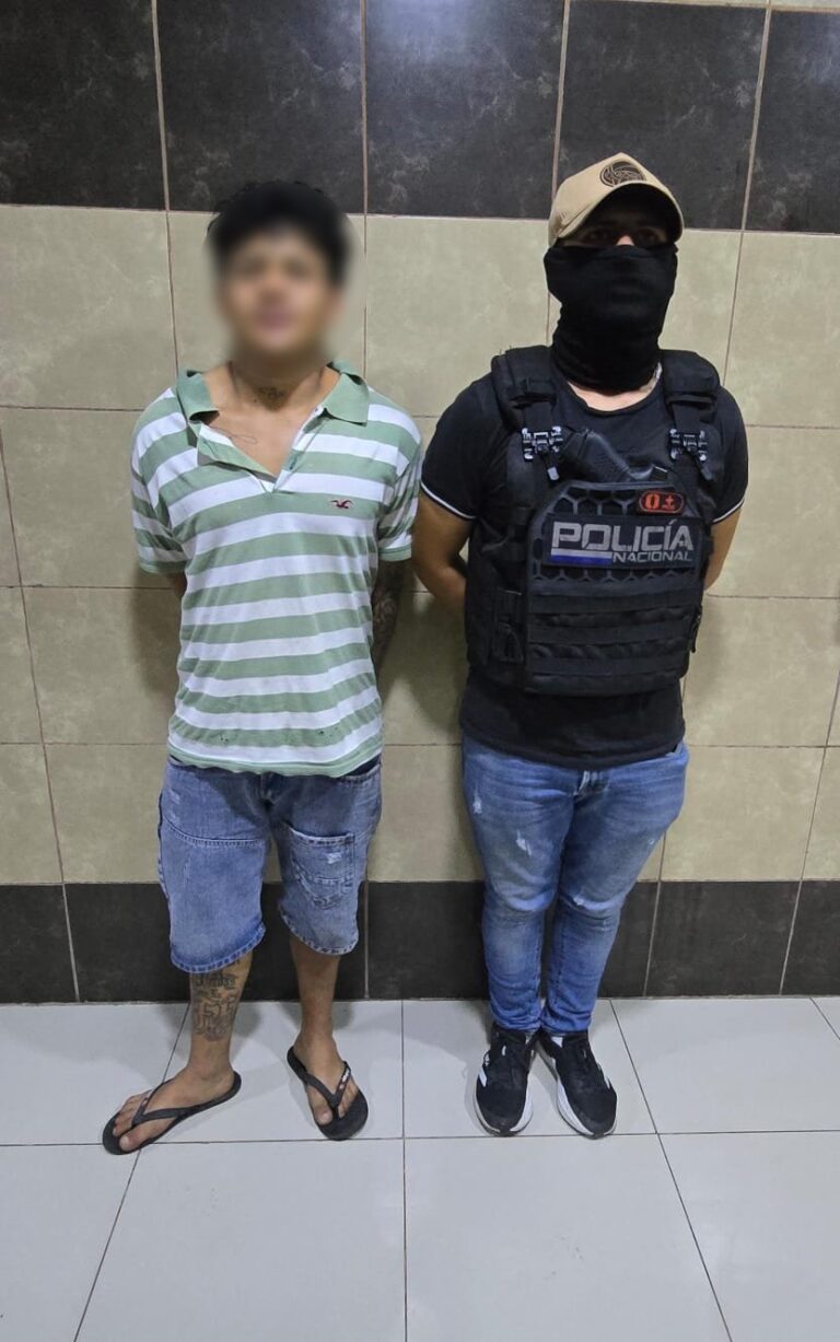 Policía capturó a un presunto extorsionador en Guayaquil
