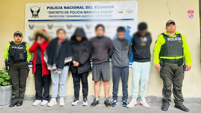 APREHENSIÓN DE SEIS CIUDADANOS POR EL DELITO DE SECUESTRO Y LIBERACIÓN DE DOS VÍCTIMAS