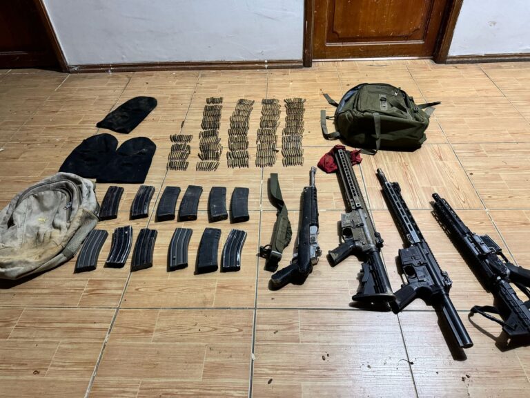 Operativo policial permitió la aprehensión de armas de fuego en Zamora Chinchipe