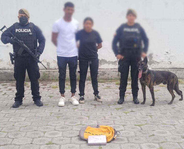 La Policía Nacional detuvo a dos extranjeros con droga tras registro a autobús