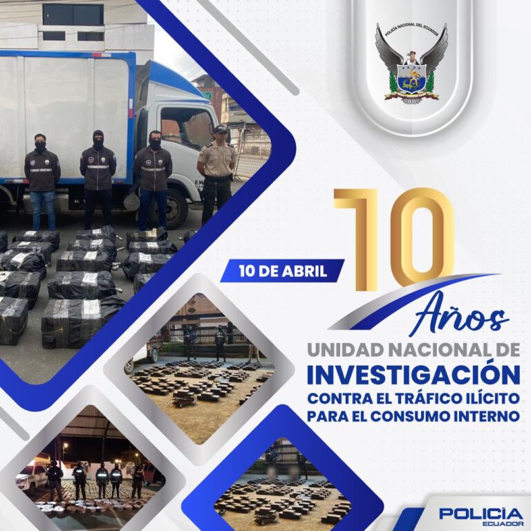 Décimo Aniversario de la UCTCI: 10 Años de Lucha Contra el Tráfico Ilícito en Ecuador