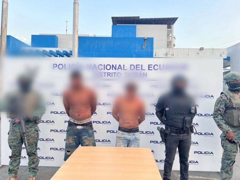 Liberamos a una víctima de secuestro y aprehendimos a dos antisociales en Durán