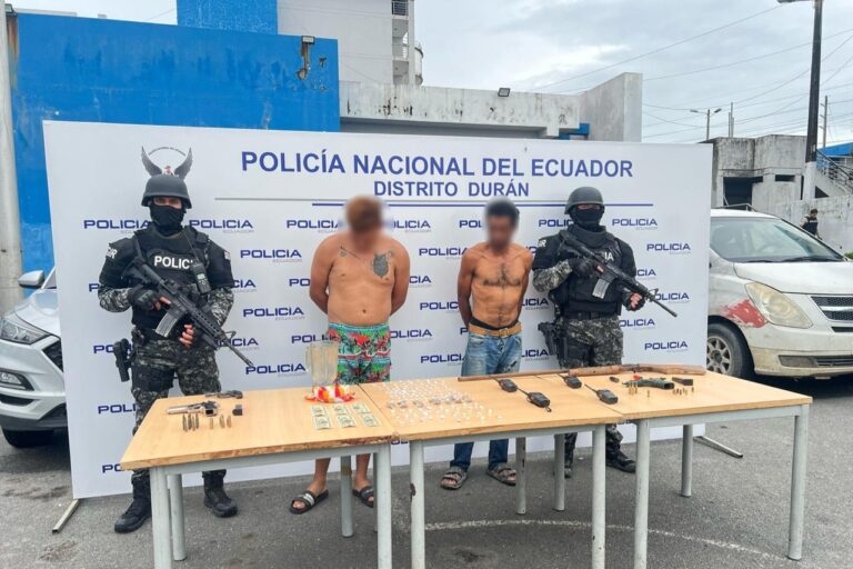 Un detenido y un aprehendido deja Operación Tormenta 26 en Durán