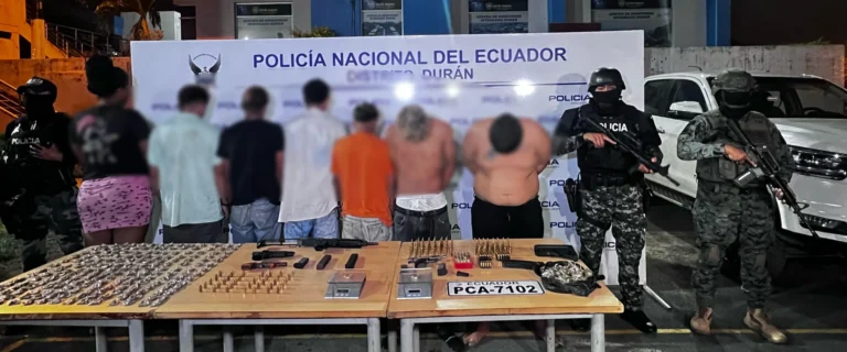 Operativo en Durán desarticula banda delictiva y libera a ciudadano secuestrado