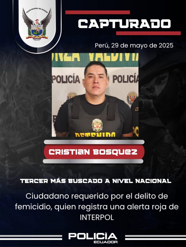 Tercer más buscado por femicidio, fue capturado en operación “Fénix 159” en Perú.