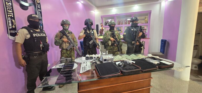Operativo «Horus Seis» en Daule dejó cuatro aprehendidos y varios indicios