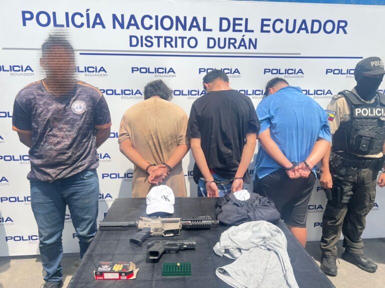 3 adolescentes y un mayor de edad presuntamente implicados en una muerte violenta fueron aprehendidos en Durán