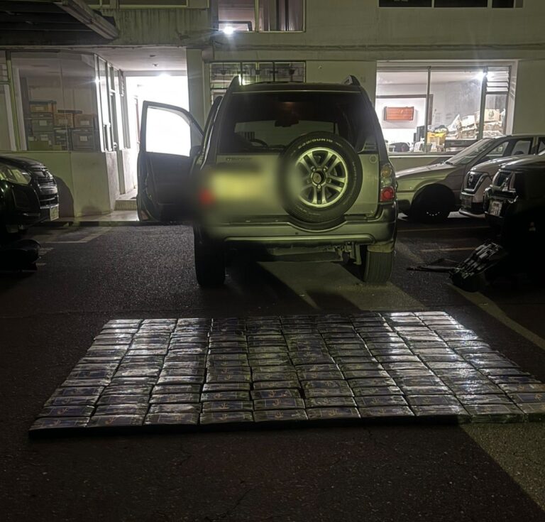 318,64 kilos de cocaína fueron retirados del mercado ilegal en Imbabura