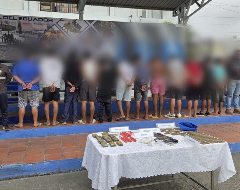 Afectación al GDOT “Los Tiguerones” en Guayaquil con la aprehensión de 12 integrantes
