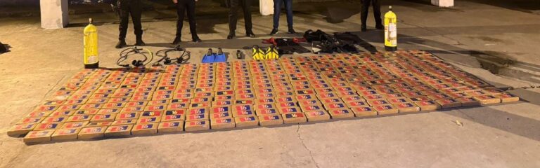 Policía Nacional evitó el tráfico de sustancias ilícitas en Esmeraldas
