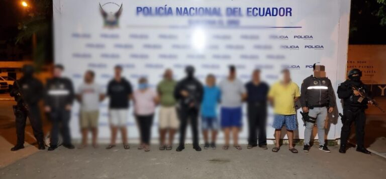 Operativo “Fénix 153 – Bolívar V”, ejecutado en El Oro y Guayas, dejó ocho ciudadanos aprehendidos entre ellos alias “La Patrona”