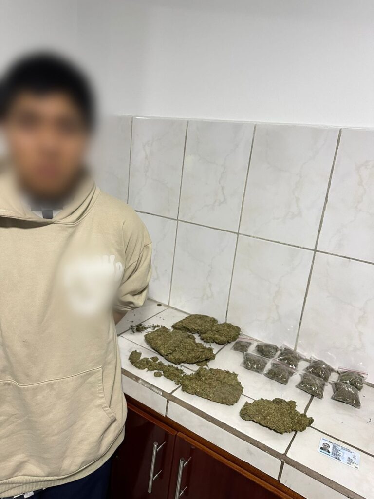 Policía aprehendió a un individuo en posesión de sustancias catalogadas sujetas a fiscalización en Quito