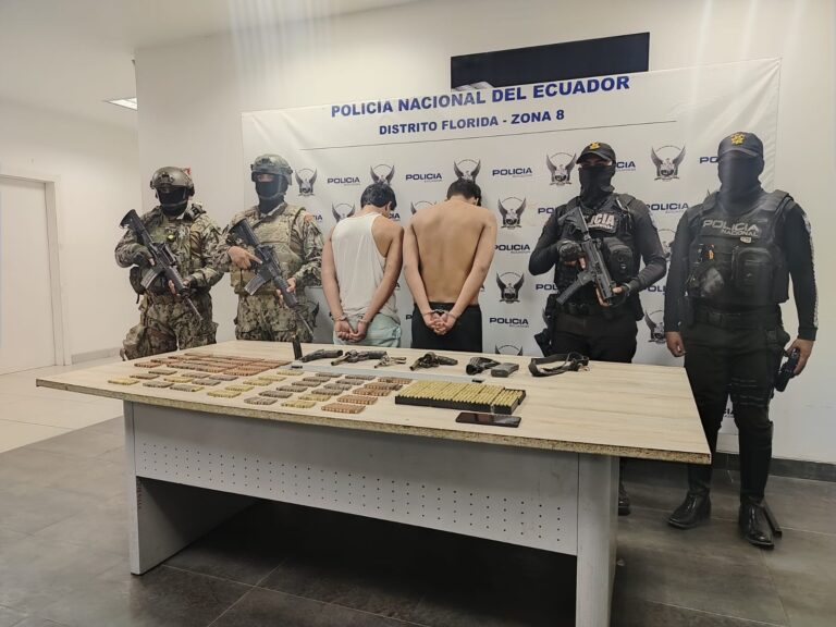 La Policía Nacional incauta gran cantidad de munición en operativo en Nueva Prosperina