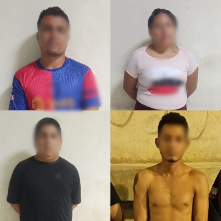 Policía capturó a cuatro presuntos extorsionadores en Orellana