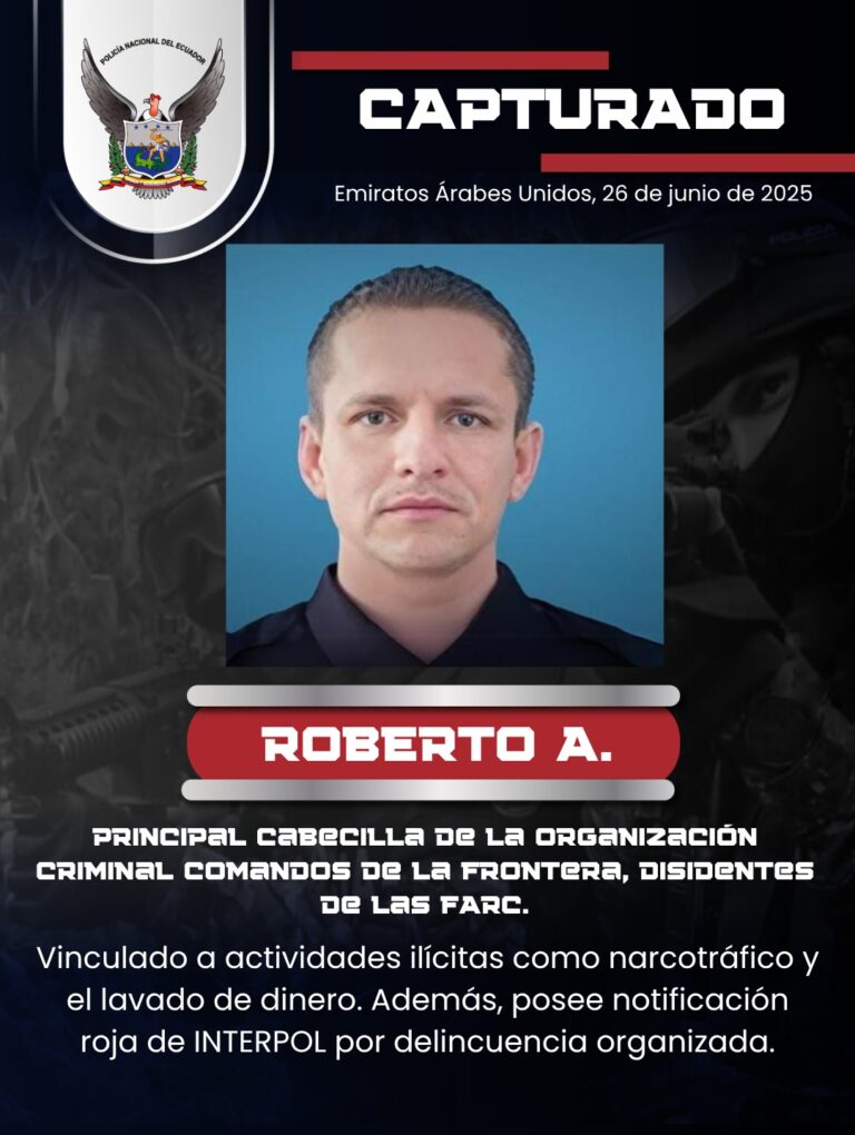 Detención en Abu Dabi de Roberto A., cabecilla del GAO «Comando de Fronteras» con fines de extradición