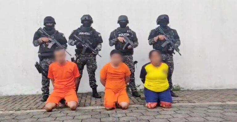 Integrantes de una organización delictiva fueron aprehendidos por el delito de extorsión en Quevedo