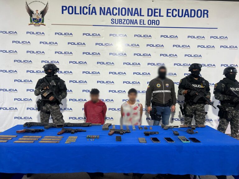Policía capturó a dos sujetos presuntos implicados en tenencia y porte de armas de fuego y municiones