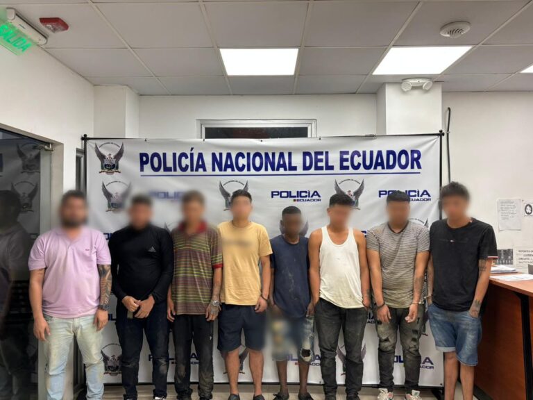 Ocho presuntos implicados en un robo fueron aprehendidos en Guayas